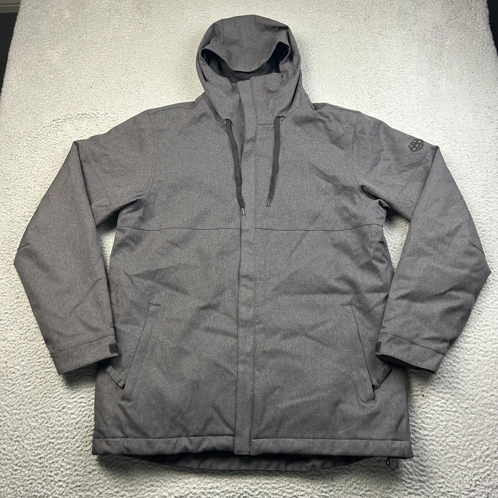 686 Defender Jacket Mens Grey InfiDRY Waterproof Ski Snowboard Parka Large
